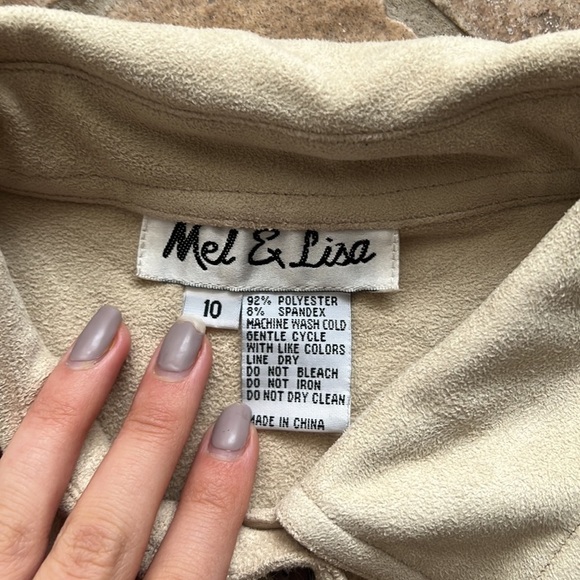Mel & Lisa Women’s tan Jacket, size 10 - Picture 3 of 3
